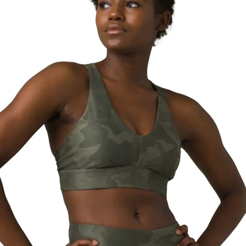 Prana | NWT Layna Sage Camo Sports Bra